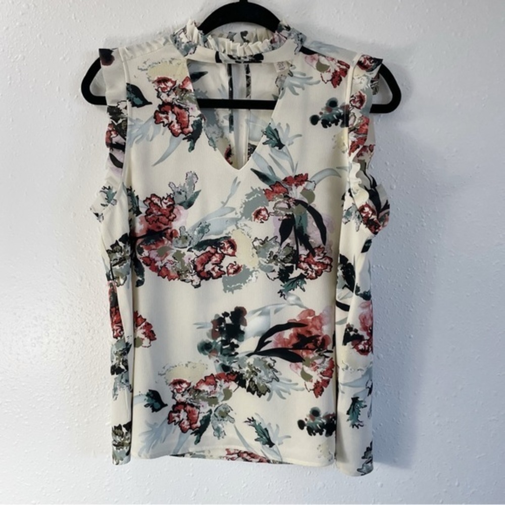 Elaine Rose  floral blouse‎ small